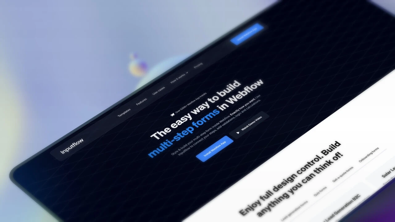 Inputflow website preview